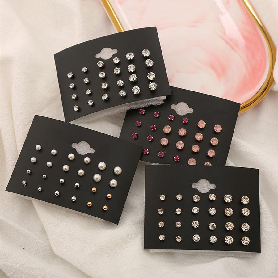 ピアス セット セットピアス 12ペア スタッドピアス ストーン シンプル 