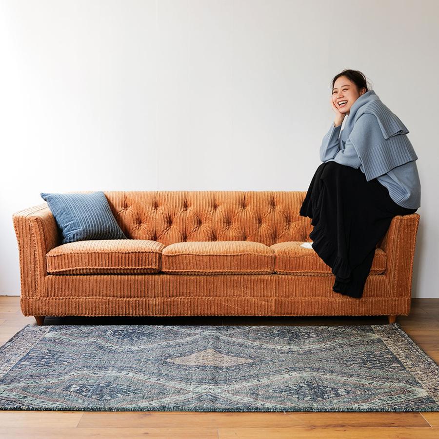 ACME Furniture（アクメファニチャー） LAKE WOOD SOFA 3P MUSTARD