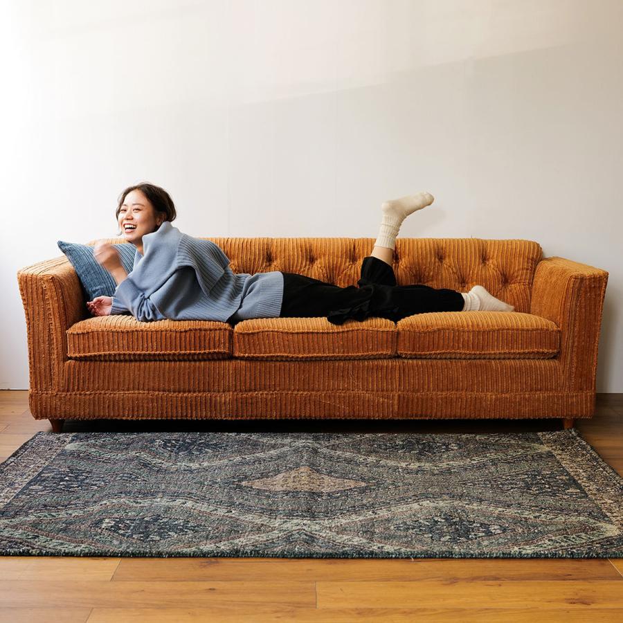 ACME Furniture（アクメファニチャー） LAKE WOOD SOFA 3P MUSTARD