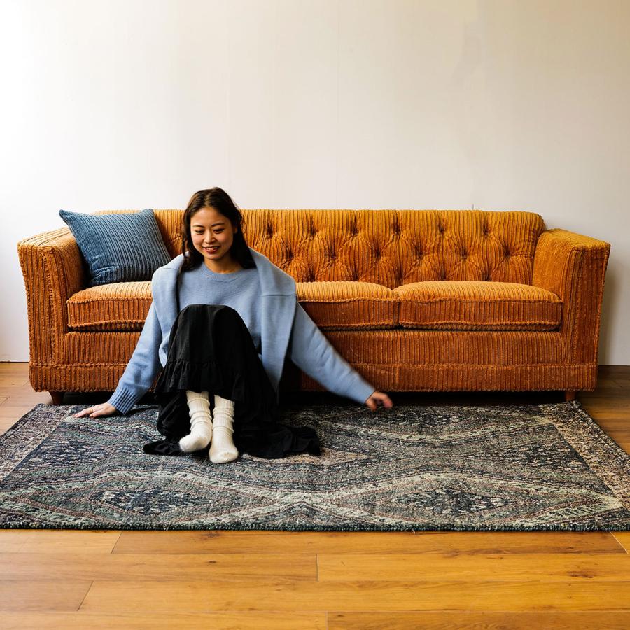 ACME Furniture（アクメファニチャー） LAKE WOOD SOFA 3P MUSTARD