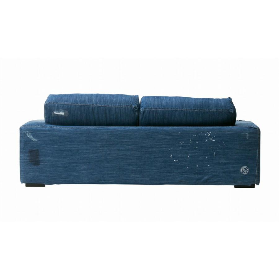 WEB限定品 JOURNAL STANDARD FURNITURE FRANKLIN SOFA 2P Indigo Damage denim COVER フランクリン ソファーカバー 2人掛け (代引不可)｜js-f｜04