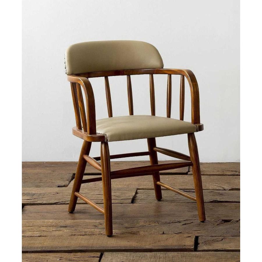 美品ACME Furniture OAKS ARM CHAIR ベージュレザー ACME Furniture アクメファニチャー OAKS ARM CHAIR_PVC