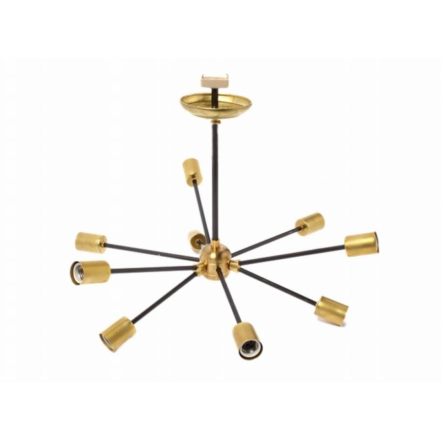 アクメファニチャーSOLID BRASS LAMP 9ARM BK PIPE アクメファニチャーSOLID BRASS LAMP 9ARM BK PIPE