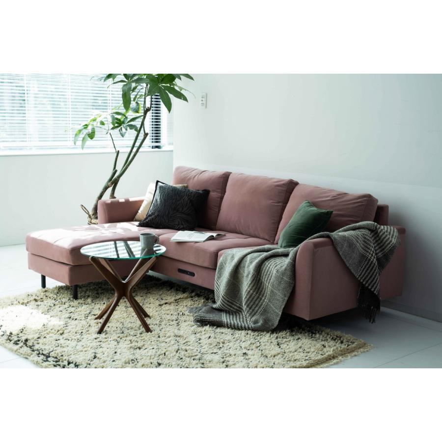 WEB限定品 JOURNAL STANDARD FURNITURE ジャーナルスタンダードファニチャー PSF COUCH SOFA DUSTY  PINK ピエスエフ カウチソファ ソファ 3人掛け 代引不可