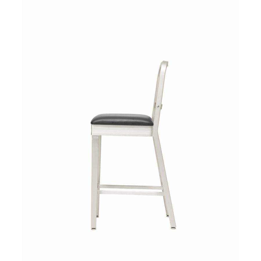 ACME Furniture アクメファニチャー SHORELINE HIGH CHAIR ショアライン ハイチェア ブラック カウンターチェア 背もたれ付き アルミニウム製 代引不可｜js-f｜04