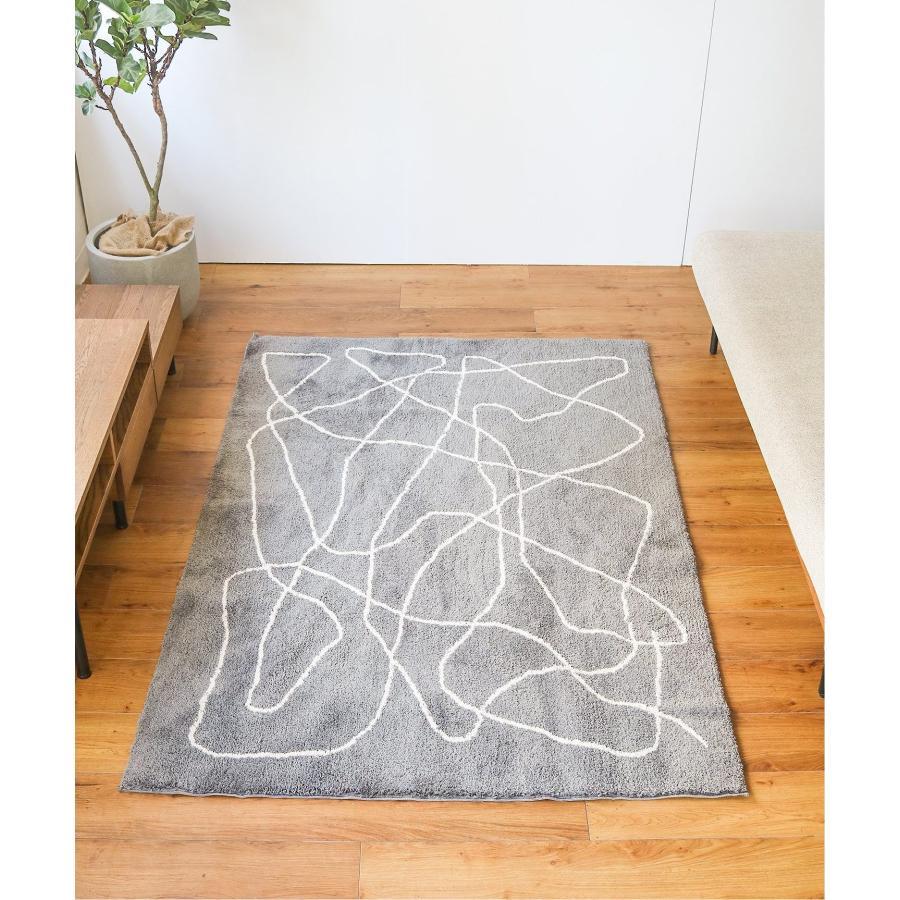 JOURNAL STANDARD FURNITURE ジャーナルスタンダードファニチャー FERNERO RUG 120x160 GY フェルネロ ラグ 120×160cm グレー｜js-f｜11