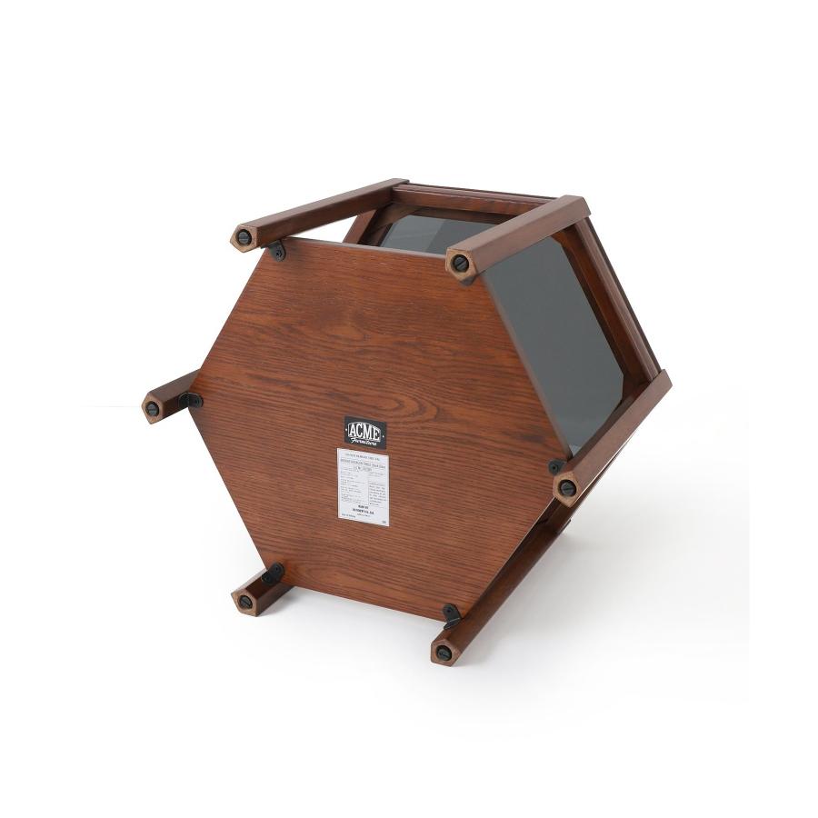アクメファニチャー　BROOKS HEXAGON TABLE / GLASS BROOKS HEXAGON TABLE / BLACK GLASS | JOURNAL STANDARD FURNITURE
