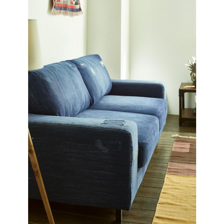 JOURNAL STANDARD FURNITURE ジャーナルスタンダードファニチャー AUSTIN SOFA 2P Indigo DAMAGE DENIM オースティンソファ インディゴダメージデニム｜js-f｜14