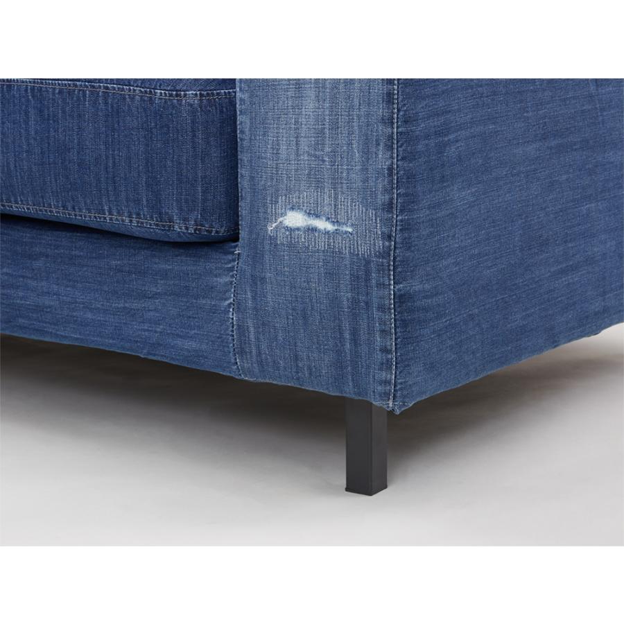 JOURNAL STANDARD FURNITURE ジャーナルスタンダードファニチャー AUSTIN SOFA 2P Indigo DAMAGE DENIM オースティンソファ インディゴダメージデニム｜js-f｜08