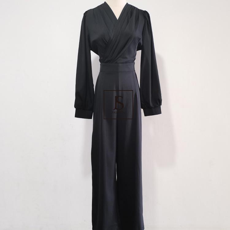 パンツドレス 結婚式 全2色 カシュクール パーティードレス パンツドレス 結婚式 全2色 カシュクール パーティードレス