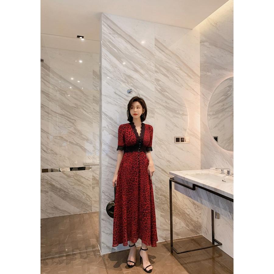 限定値下げ ロングワンピース レオパード柄 Aライン バイカラー ロング丈 リゾートワンピ 夏ワンピ シフォン Jsファッション Jy Js Fashion 通販 Yahoo ショッピング