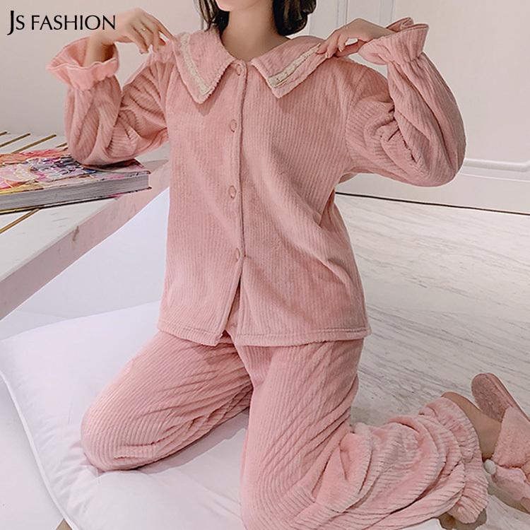 ルームウェア 全3色 暖かい 秋冬 部屋着 パジャマ 上下セット トップスとパンツ ロングパンツ 大人可愛い 母の日 誕生日 プレゼント Jsファッション Kw Js Fashion 通販 Yahoo ショッピング
