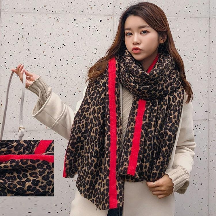 マフラー 2色 ソフト柔らかマフラー 大判ストール レオパード柄 ヒョウ