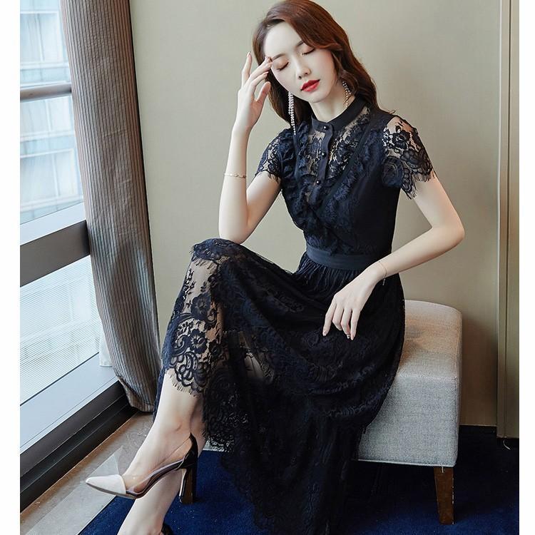 通販限定 ワンピース ドレス ティアードフリル 総レース シースルー 史上最も激安 Theblindtigerslidell Com