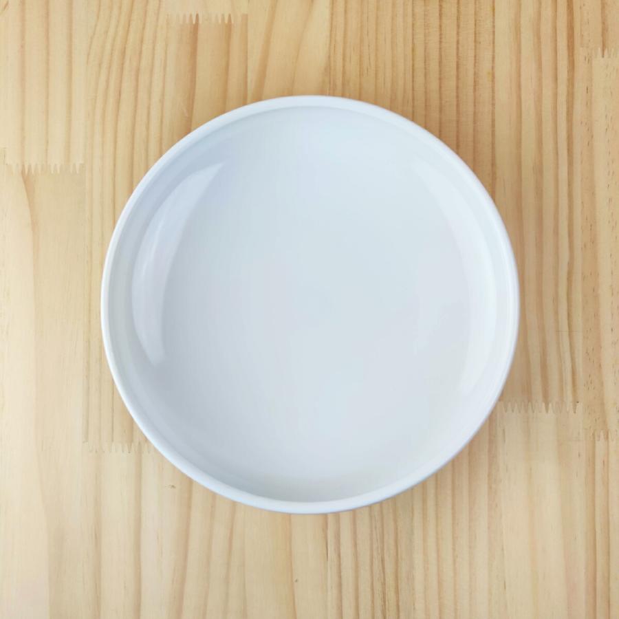鉄鉢 残さずすくえる ボウル 21×5cm 1100cc 美濃焼 日本製 小田陶器 白 すくいやすい カレー皿 スープ 食器 白磁 陶器 かわいい おしゃれ 大人｜js-kikaku｜06