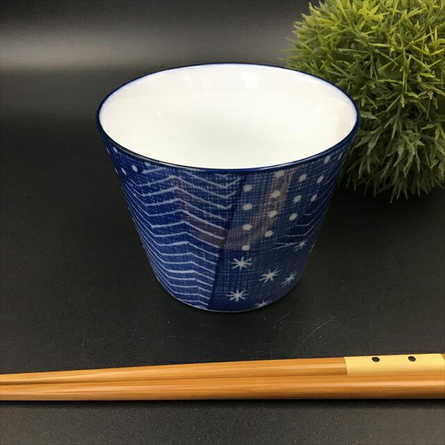 古青藍 藍空 8.5×7cm 蕎麦猪口 約230cc そば そばちょこ フリーカップ