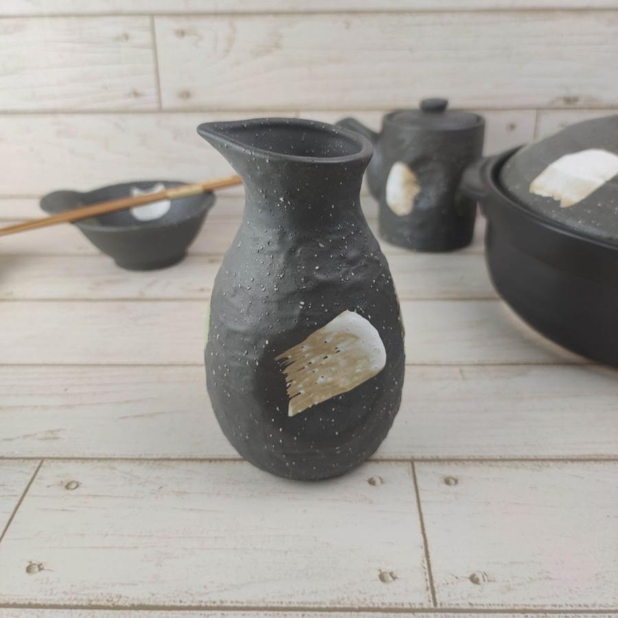 二色打ち 石目ダシ入れ 10×16.7cm 650cc 美濃焼 和食器 日本製 黒