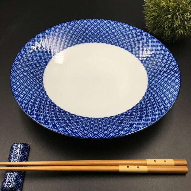 古青藍 藍七宝 23.4×3.8cm 浅鉢 丸皿 日本製 美濃焼 光洋陶器 業務用 食洗器対応 ラッピング不可｜js-kikaku｜05