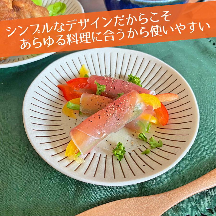 粉引十草 4.0皿 13.8×2.3cm 丸皿 美濃焼 130g 和食器 国産 日本