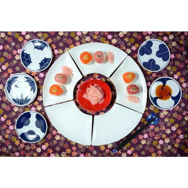 扇形 プレート L 22×11.5cm 200g ホワイト おうぎ 扇型 扇 扇子