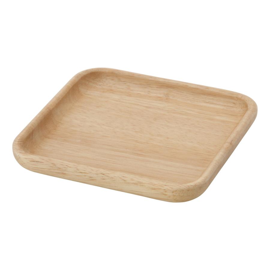 ボヌール Bonheur 15cm 木製 木 スクエア 正角 プレート Ｓ 皿 取り皿 小皿 ウッド 天然木 カフェ ランチ wood plate 不二貿易 ウッドバーニング｜js-kikaku｜08