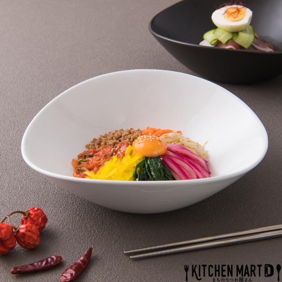 25cm楕円ボウルL ホワイト 1300cc 白い食器 オーバル サラダボウル