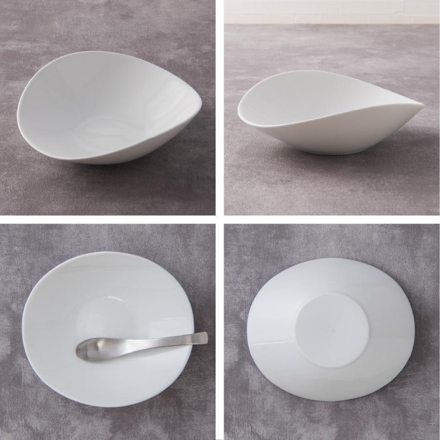 2枚セット 16cm楕円ボウルS/ホワイト 240cc/白/食器/白磁/オーバル