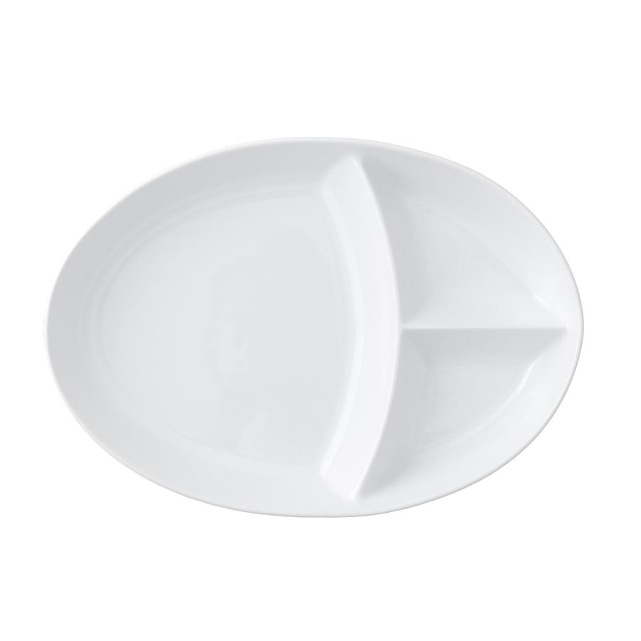 形状リニューアル】ランチプレート オーバル深型 約680g 深い