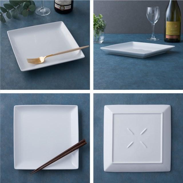 光洋陶器　KOYO スクエアプレート ピュアホワイト ネプチューン　10枚セット Amazon | 【5枚セット】スクエアー プレート13cm ホワイト 小皿 角皿