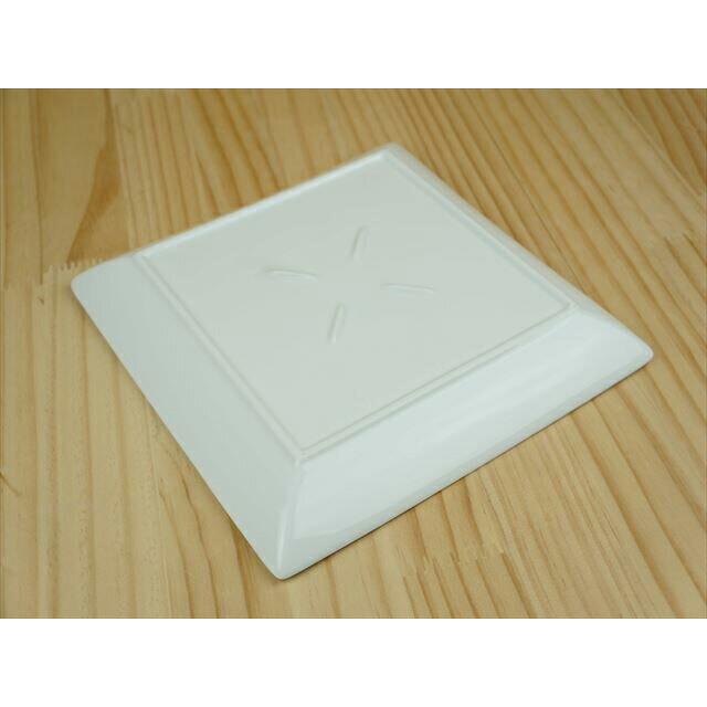 5枚セット パスタ皿 スクエアー プレート22cm/ホワイト スクエア