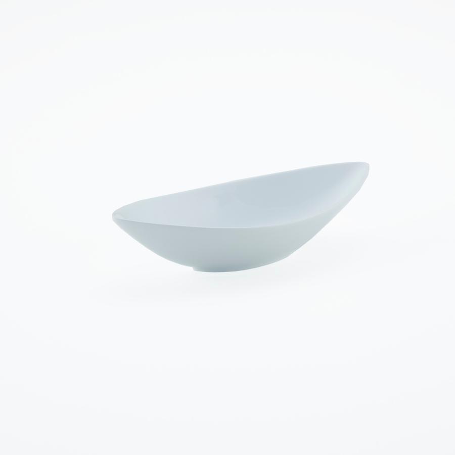 30cm ディープ カヌーボウル L 700cc ホワイト 舟形 カレー皿 パスタ