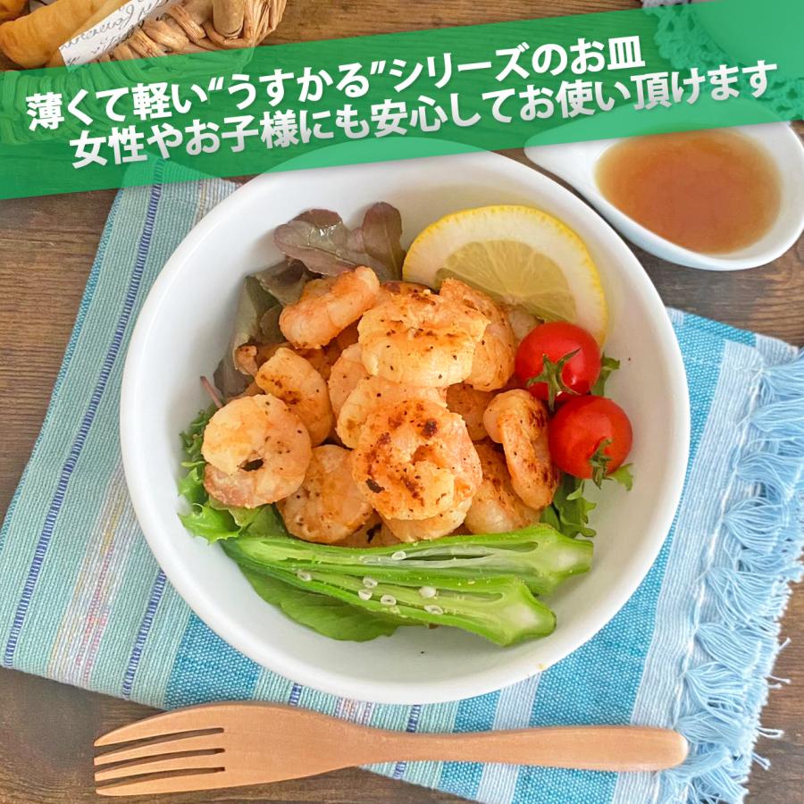 うすかる 白磁 14.5×7.5cm 小丼 650cc 丼 どんぶり 白 ホワイト 絵付け