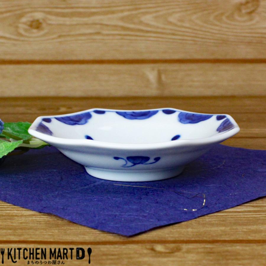 藍凛堂 花なずな 八角 小付 9.5×9×2cm 美濃焼 国産 日本製 プレート 角