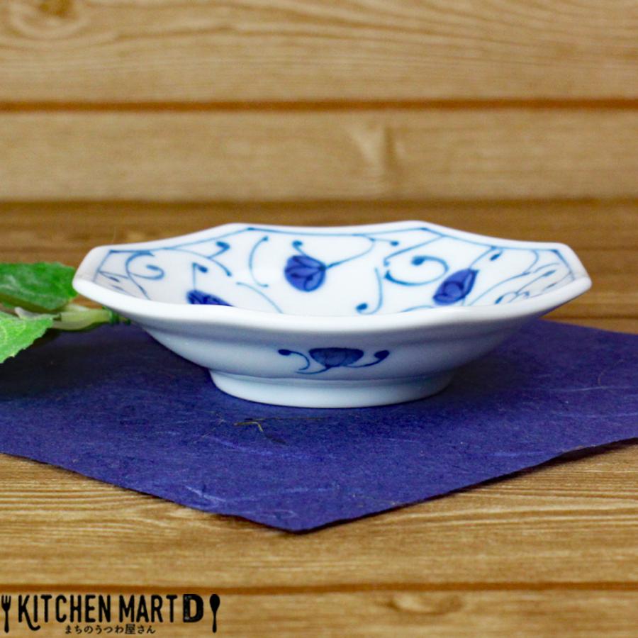 藍凛堂 花伊万里 八角 小付 9.5×9×2cm 美濃焼 国産 日本製 プレート 角