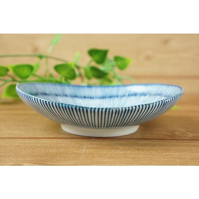 細十草 11×10cm 三五楕円深皿 プレート 皿 ボウル カフェ 食器 美濃焼
