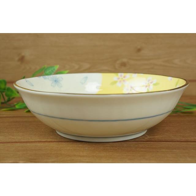 京桜 15.5cm ゆらぎ煮物鉢 中鉢 ボウル 鉢 丸皿 丸 皿 美濃焼 国産