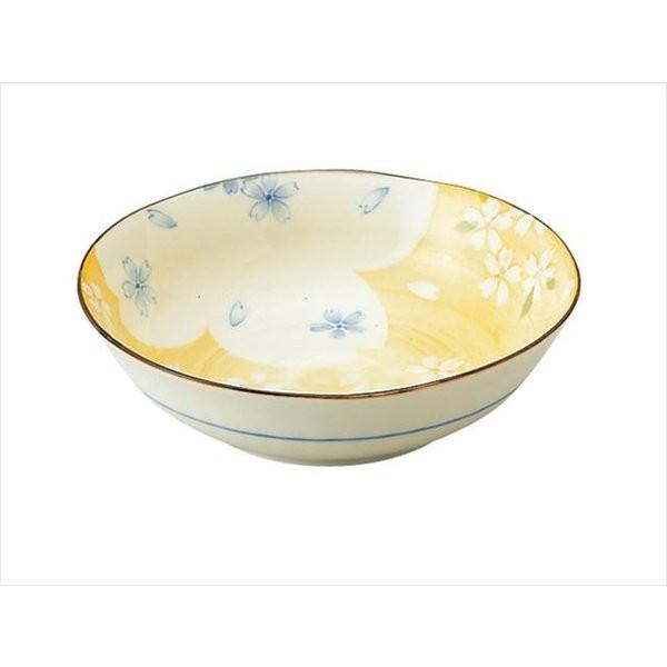 京桜 15.5cm ゆらぎ煮物鉢 中鉢 ボウル 鉢 丸皿 丸 皿 美濃焼 国産