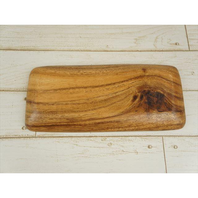 三連 仕切り プレート アカシア 木 30.2cm 木製 plate ウッド