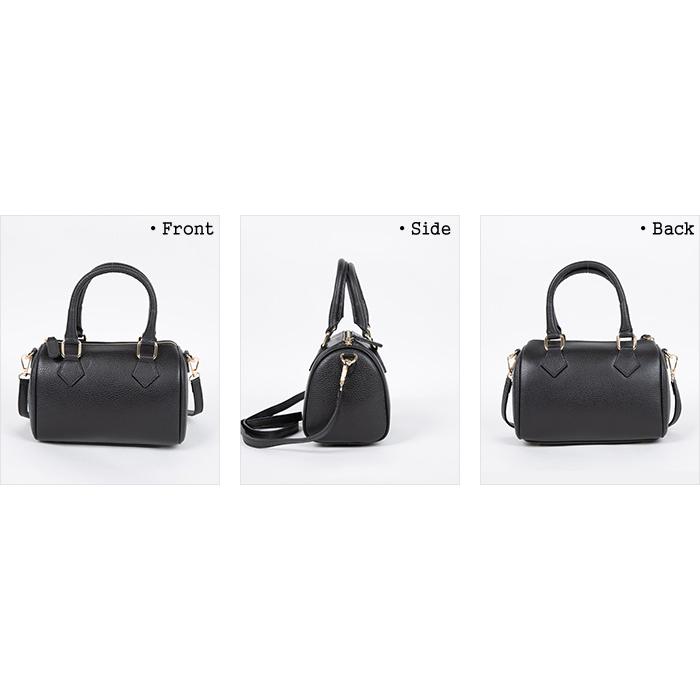 [クーポンで20%OFF]オウレンティ/AULENTTI レザーミニボストンバッグ ハンドバッグ ショルダーバッグ チャーム付き LB-85848-DO レディース | AULENTTI | 04