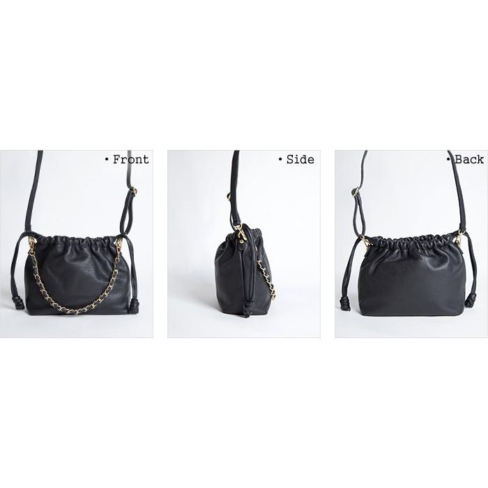 [クーポンで20%OFF]オウレンティ/AULENTTI 2WAYチェーン巾着バッグ ショルダーバッグ ハンドバッグ DI-3631-DO レディース | AULENTTI | 04