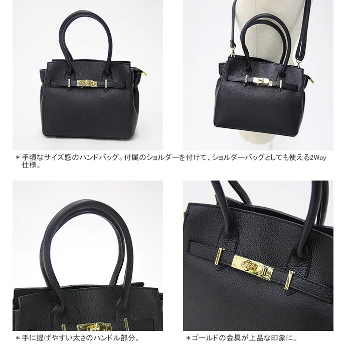 [クーポンで20%OFF]オウレンティ/AULENTTI ベルト付きレザー2Wayハンドバッグ ショルダーバッグ トートバッグ LEATHER 2WAY HANDBAG EL-996-DO レディース | AULENTTI | 02