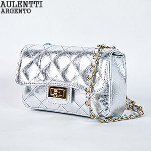 AULENTTI オウレンティ キルティングレザーボディバッグ　ショルダーバッグ セール】[AULENTTI/オーレンティ] キルティングレザー チェーン