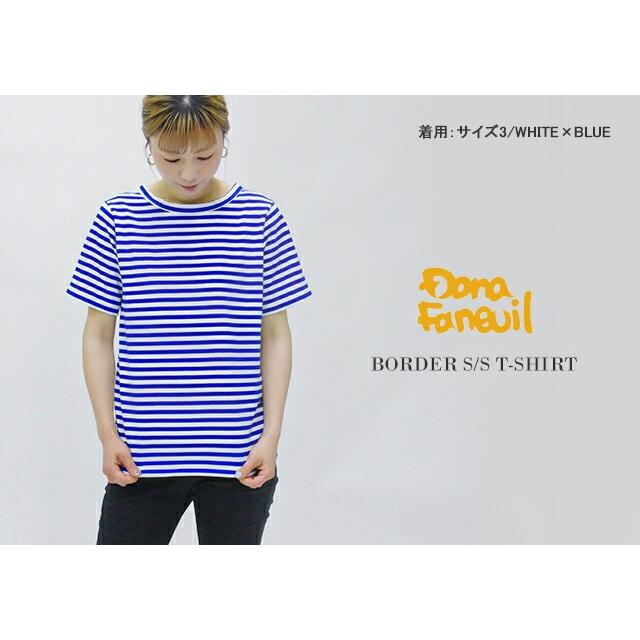 DANA FANEUIL ボーダー半袖Tシャツ コットン100 日本製 ムラ糸 D-5622202 レディース1