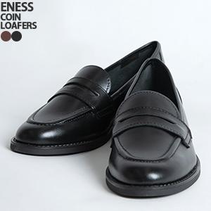 ENESS 本革ローファー 黒 サイズ38 イタリア製 極美品 ローファー