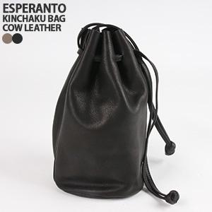 クーポンで20%OFF]エスペラント/ESPERANTO カウレザー巾着バッグ