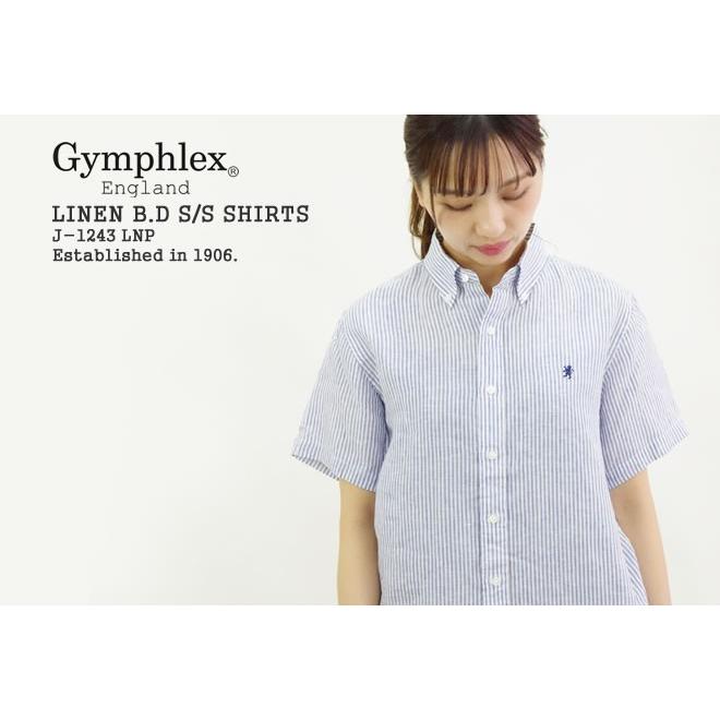 クーポン対象外 ジムフレックス Gymphlex リネンボタンダウン半袖シャツ ストライプ J 1243lnp レディース Gymphlex Lnpj1243 Jscompany Yahoo 店 通販 Yahoo ショッピング