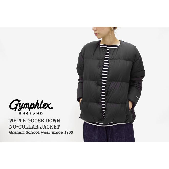 20%OFF ジムフレックス/Gymphlex ホワイトグースダウンノーカラージャケット ダウンジャケット J-1442NMT レディース｜jscompany-store｜02