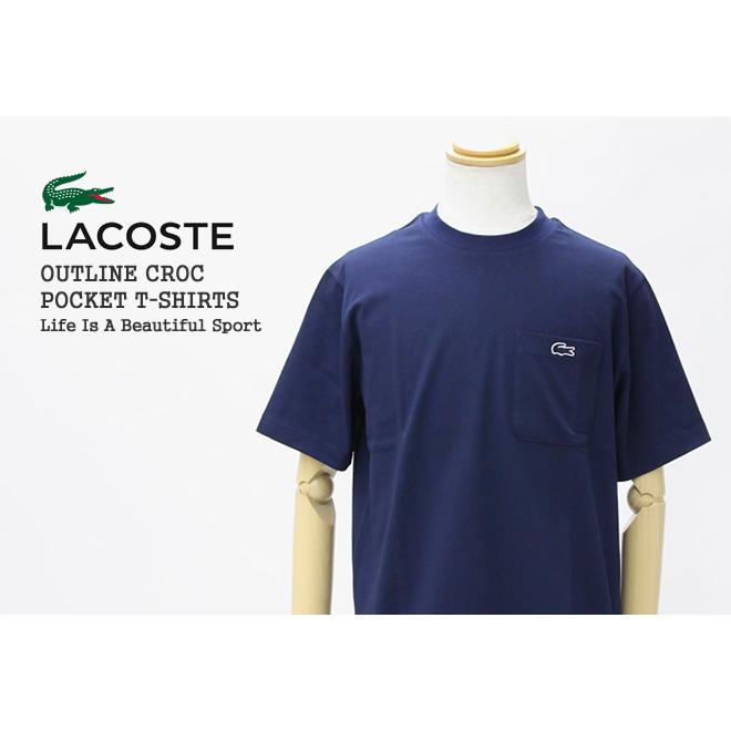 [クーポンで20%OFF]2024SS ラコステ/LACOSTE アウトラインクロックポケットTシャツ 半袖Tシャツ TH5581-99 メンズ レディース[1点のみメール便可能]｜jscompany-store｜03