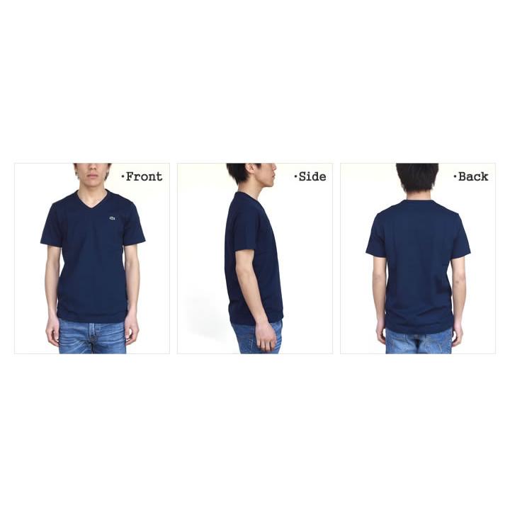 ★タグ付未使用★ LACOSTE 半袖Tシャツ　Vネック40 レッド LACOSTE ラコステ VネックTシャツ 40 Lサイズ 美品 - メルカリ