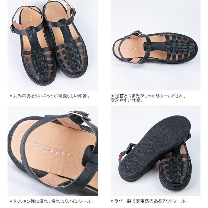 クーポンで20%OFF]モヒ/MOHI グルカサンダル レザー ストラップ